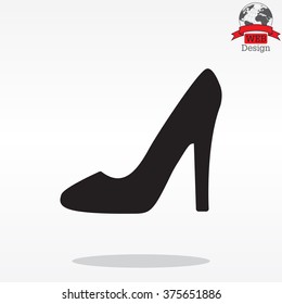 heel shoes - vector icon