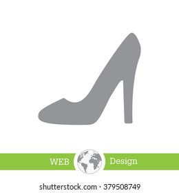 heel shoes - vector icon
