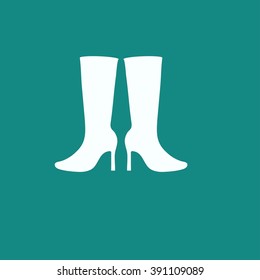 heel shoes - vector icon
