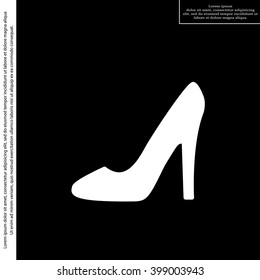 heel shoes - vector icon