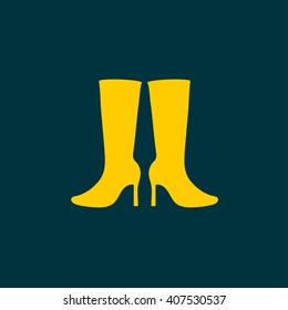 heel shoes - vector icon