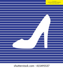 heel shoes - vector icon