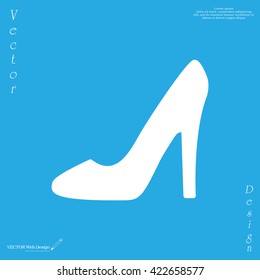 heel shoes - vector icon