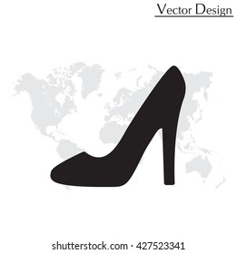 heel shoes - vector icon