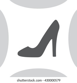 heel shoes - vector icon