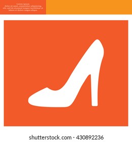 heel shoes - vector icon