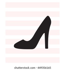 heel shoes - vector icon