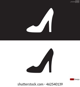 heel shoes - vector icon