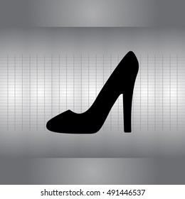 heel shoes - vector icon
