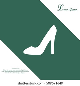 heel shoes - vector icon