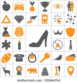 heel shoes - vector icon