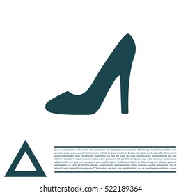 heel shoes - vector icon