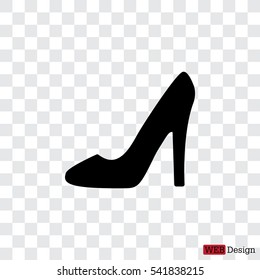 heel shoes - vector icon