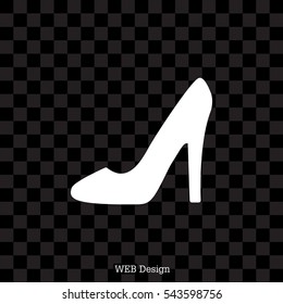 heel shoes - vector icon