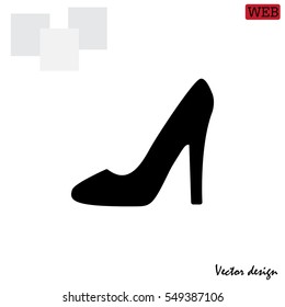 heel shoes - vector icon