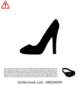 heel shoes - vector icon