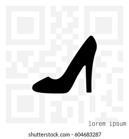 heel shoes - vector icon