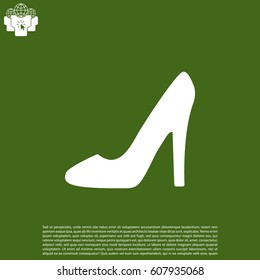 heel shoes - vector icon