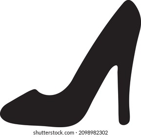 heel shoes vector icon on white background..eps