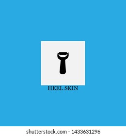 heel skin icon sign signifier vector