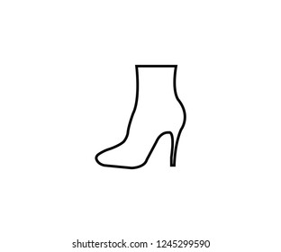 Heel symbol icon fashion women female