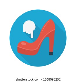 heel vector flat colour icon 