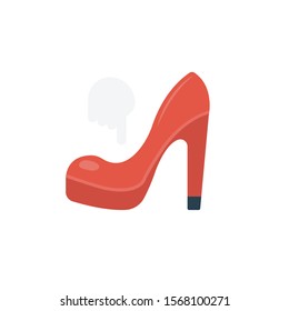 heel vector flat colour icon 
