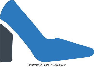 heel vector glyph color icon 