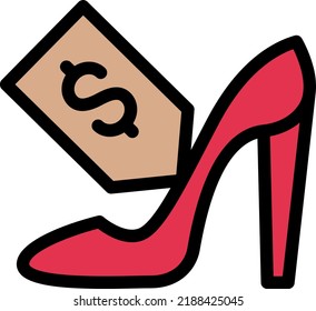 heel   Vector illustration on a transparent background.Premium quality symmbols.Stroke vector icons for concept and graphic design.