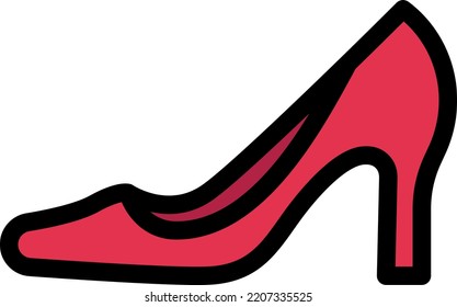 ilustración de heel Vector sobre un fondo transparente.Símbolos de calidad premium.Iconos vectores de trazo para el diseño de conceptos y gráficos.