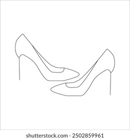 Heel woman fashion icon vector illustration graphic design