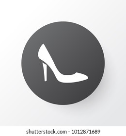 Heeled shoes icon symbol. Premium quality isolated stiletto element in trendy style.