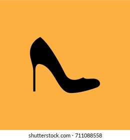 heeled shoes vector drawing