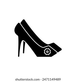 heels concept line icon. Simple element illustration. heels concept outline symbol design.