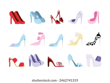 Heels Girls Kollektion Illustration Set