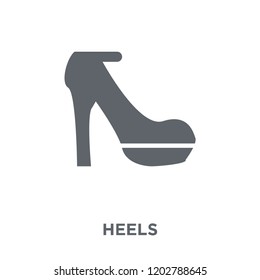 Heels icon. Heels design concept from Clothes collection. Simple element vector illustration on white background.