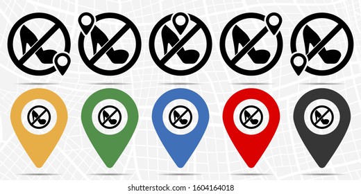 heels icon in location set. Simple glyph, flat illustration element of universal theme icons