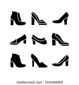 heels icon or logo isolated sign symbol vector illustration - Collection of high quality black style vector icons
