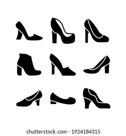 heels icon or logo isolated sign symbol vector illustration - Collection of high quality black style vector icons
