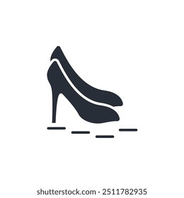 heels icon. vector.Editable stroke.linear style sign for use web design,logo.Symbol illustration.