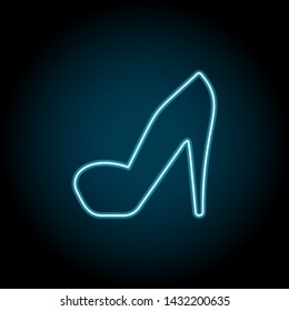 heels neon icon. Simple thin line, outline vector of universal icons for UI and UX, website or mobile application