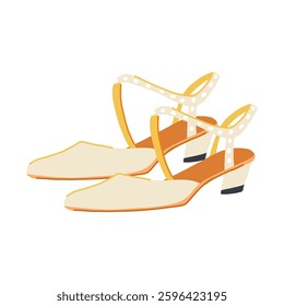 heels shoes wedding cartoon. flats sandals, pumps lace, designer comfortable heels shoes wedding sign. isolated symbol vector illustration