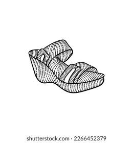 Heels shoes woman vintage art design