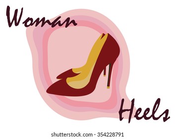 Heels, vector illustration