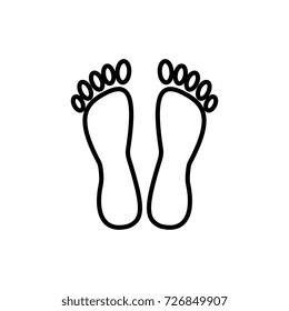 heels,pedicure vector line icon, sign, illustration on background, editable strokes