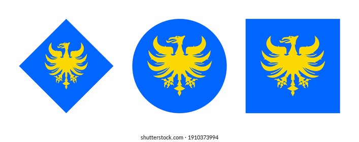 heerlen flag icon set isolated white background