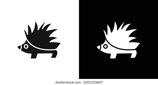 Hegdehog icon Symbol mark in filled style