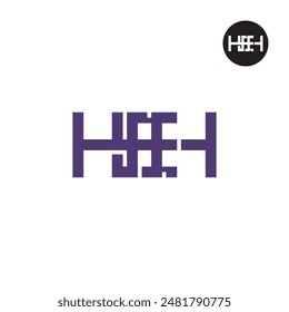 HEH Logo Letter Monogram Design