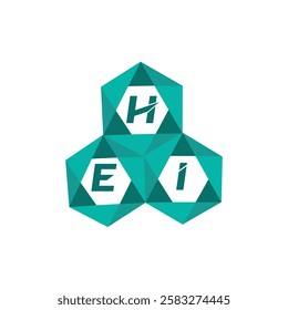 HEI creative minimalist letter logo. HEI unique vector initials alphabet letter logo design
