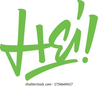 Hei! Here's a hand-drawn and vectorised custom lettering that you may use for greeting cards, as a t-shirt print etc.